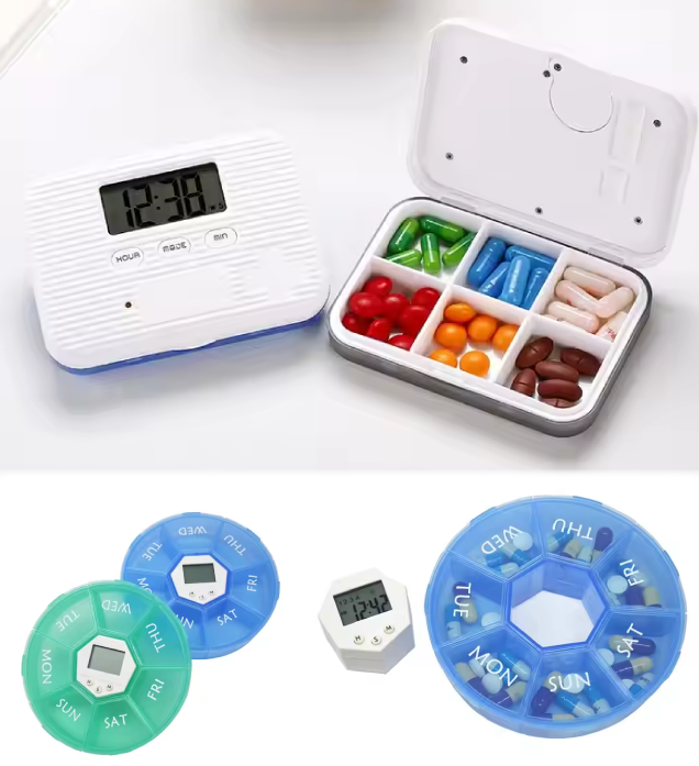タイマー付きピルケース