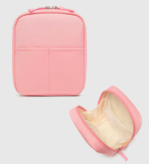 仕切り付きスクエアポーチ