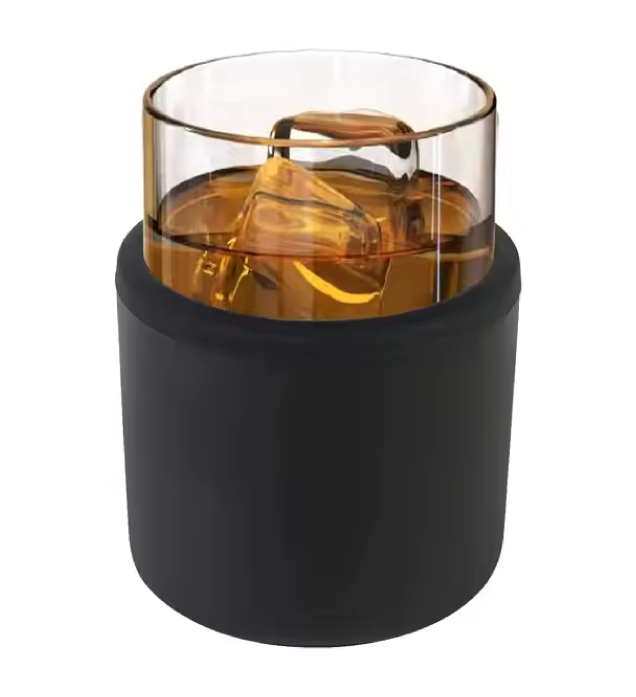 真空ステンレスカバー付きグラス